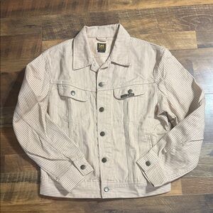 Lee x Alife Limited Edition Alesan Tan & Black Pinstripe Jacket - Large